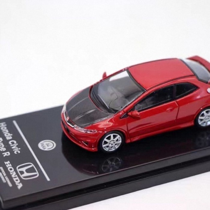 Para64 1/64 Civic Type R Honda Civic FN2 รถโมเดลของเล่นตกแต่ง Out of Print Car Model