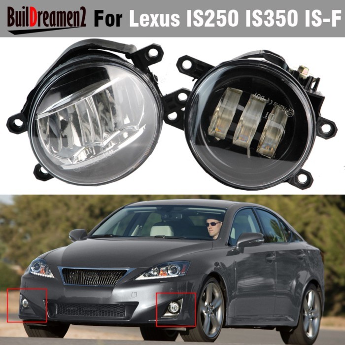 2 X LED Fog Light H11 Canbus Car Front Bumper Fog Lamp Assembly For Lexus IS IS250 IS350 IS-F ISF I