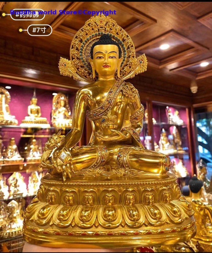 the Medicine Buddha Shakyamuni Buddha statue high quality COPPER Buddha statue HOME Altar worship T