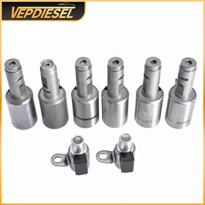 8 Pcs Refurbished Tf80sc Transmission Solenoid Kit for 2006-2011 Volvo XC90 4.4L V8 Automotive Prof