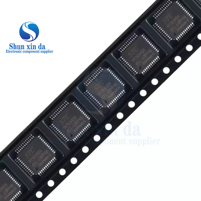 5PCS STC8H3K64S4 8H3K64S4 STC8H3K64S4-45I-LQFP48 1T 8051 Microprocessor Microcontrol MCU IC ชิปยี่ห้