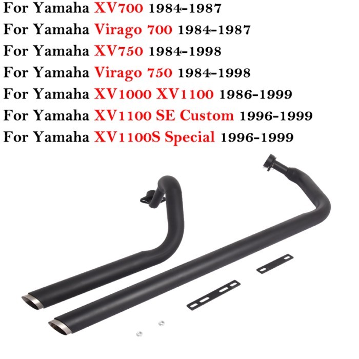 For YAMAHA XV1100 SE Custom XV1100S Special 1996-1999 XV1100 XV1000 Motorcycle Exhaust System For Y