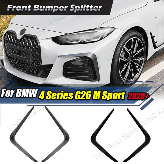 For BMW 4 Series G24 G26 M Sport i4 M50 4-Door 2021 2022 2023 Car Front Bumper Spoiler Diffuser Spl