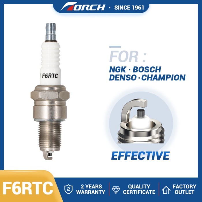 1PCS Normal Spark Plug TORCH F6RTC Replace for RENAULT 7700727383 7701414031 OPEL 90239568 90355136