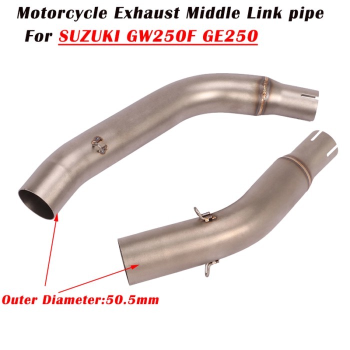 Slip On For SUZUKI GW250 GE250 GW 250 Motorcycle Exhaust Escape Modified System Muffler Stainless S