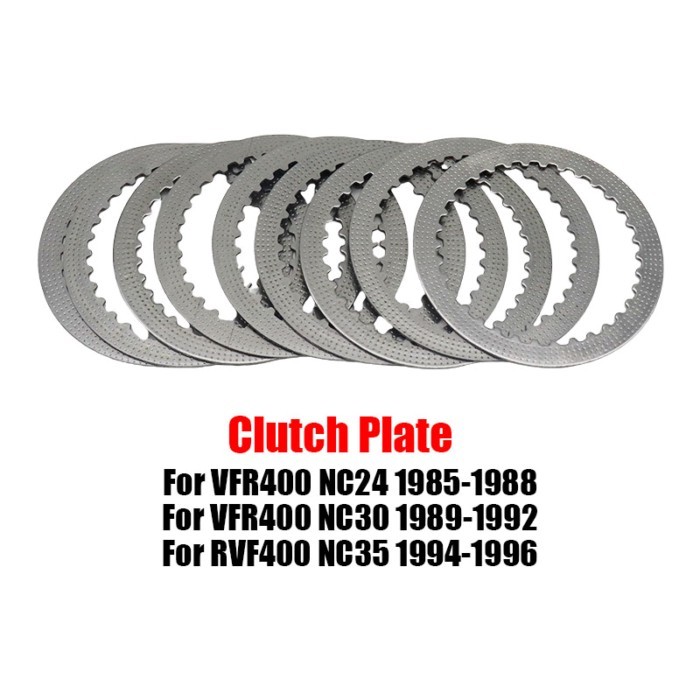 For Honda Steel Plates VFR400 VFR 400 NC24 NC30 NC35 Motorcycle Engine Parts Friction Discs Replace