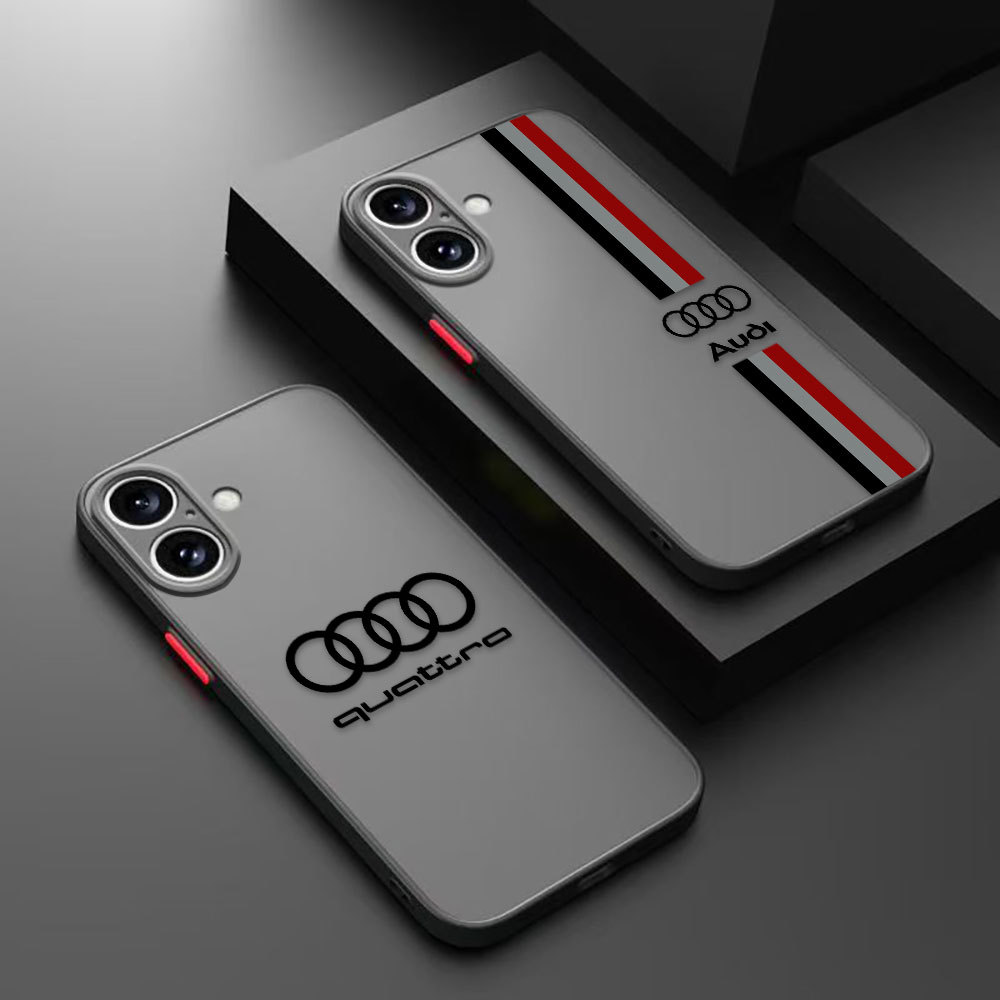 ชุดรถนักเลง Audi Matte เคสโทรศัพท์สําหรับ OPPO RENO 14 14F 13 13F 8 8T 7 7Z 6 5 5F 4 4F LITE 2F 2Z P