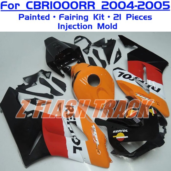 For Honda CBR1000RR CBR 1000RR 1000 CBR1000 RR 2004 2005 Cowl Plastic Body Fairing Kit Bodywork Inj