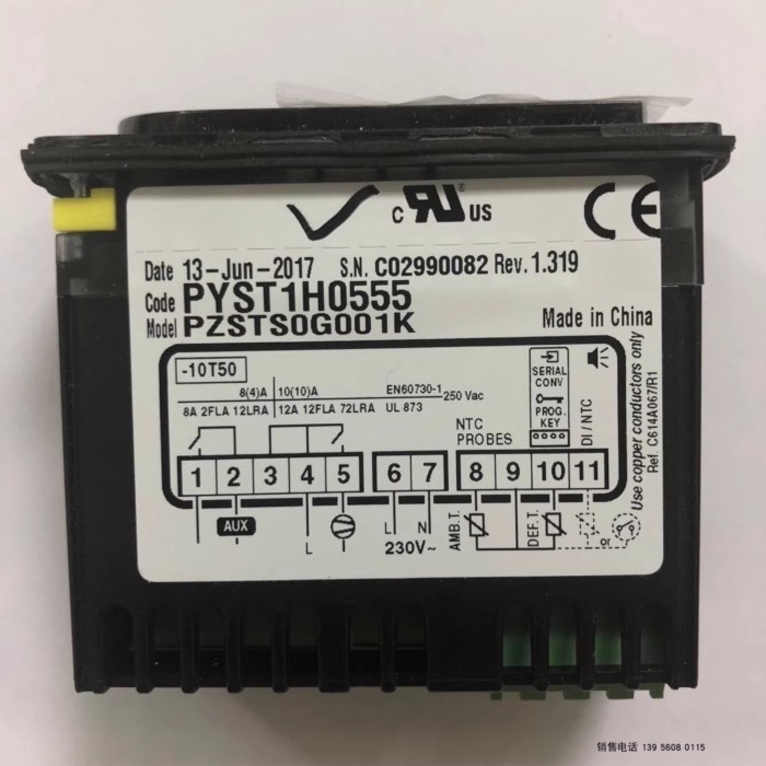 Cabinet Air Conditioning Thermostat,For PYST1H0555 PZSTSOG001K PZSTS0G001K