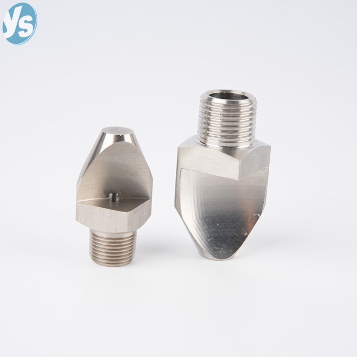 1/8" ~ 3/4" BSP Male Thread 304 Stainless Steel Narrow Angle Fan Spray Nozzle V-type Flushing Sprin