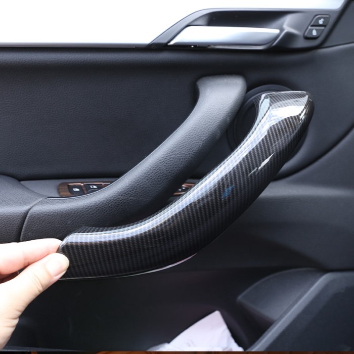 For BMW X1 F48 2016-2018 ABS Matte Silver Car Inner Door Handle Trim Car Accessories For BMW X2 F47