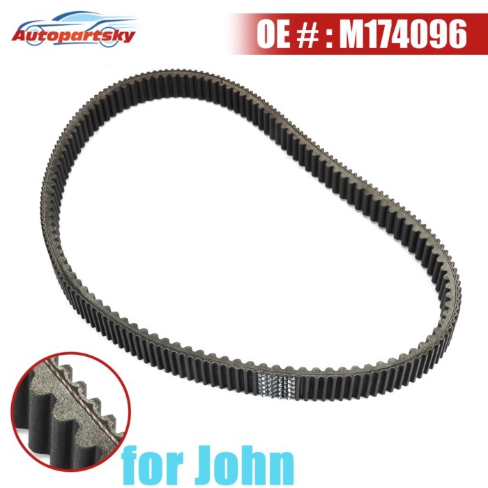 M174096 Drive Belt for John Deere XUV Gator Utility 825I 825E 825M 835E 835M 835R 855D 855E 855M 86