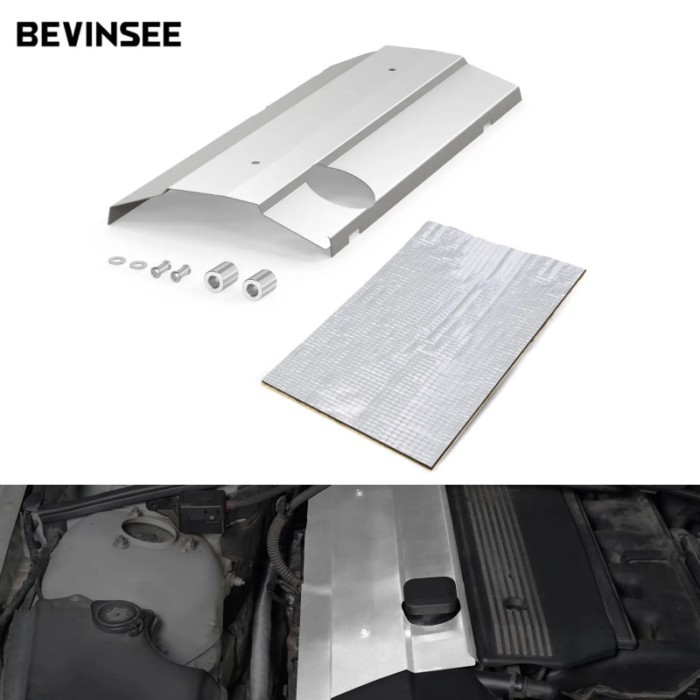 BEVINSEE Steel Engine Valve Cover For BMW M52B28TU M54B30 Engine For BMW E46 E60 E61 Z4 E85 325i 32