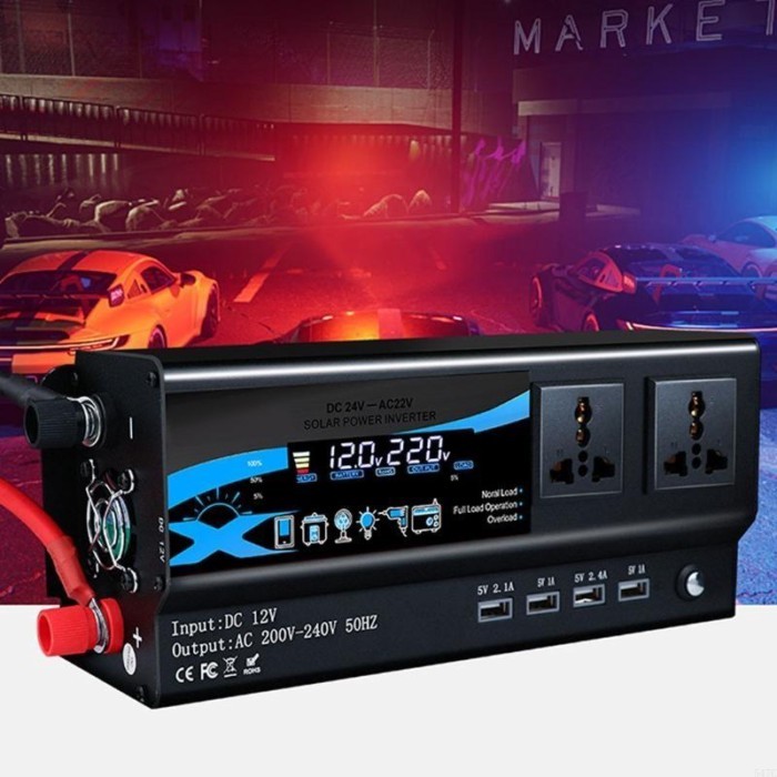 547C Modified Sine Inverter Power 12/24V Inverter LED Display Frequency Converte
