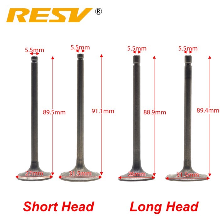 RESV for Honda CG200 CG 200 cc 200cc Lifan Loncin Zongshen Valve Intake Exhaust Stem Valve Kit Oil