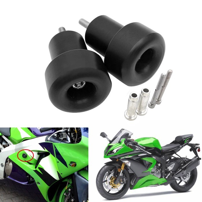 No Cut Motorcycle Frame Sliders Crash Falling Protection For Kawasaki Ninja ZX-6R 1998-2002 ZX-9R 1