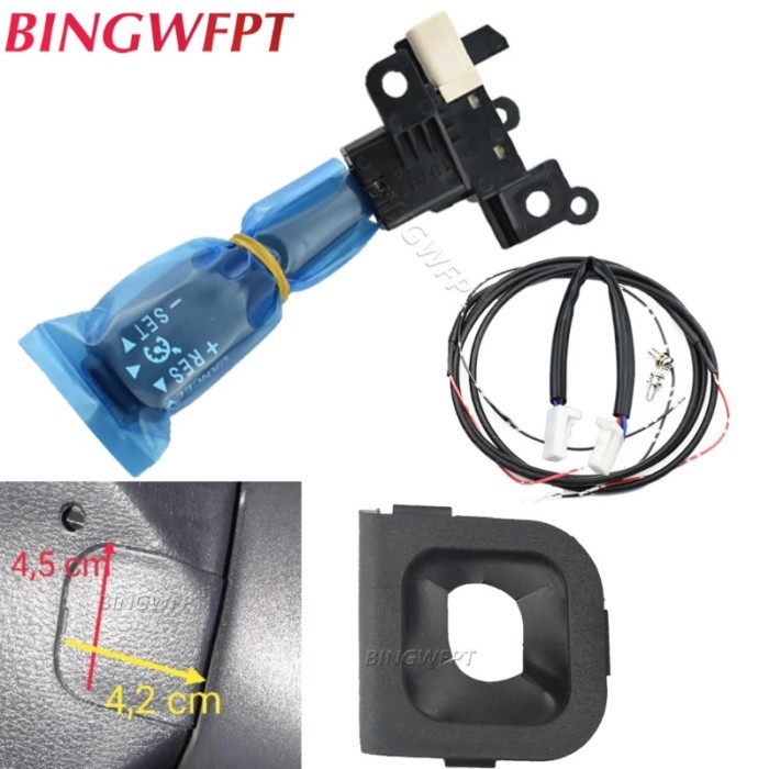 New Cruise Control Switch 84632-34011 For Toyota E'Z 2011-2016 Steering Wheel Cover 45186-0F050C0 4
