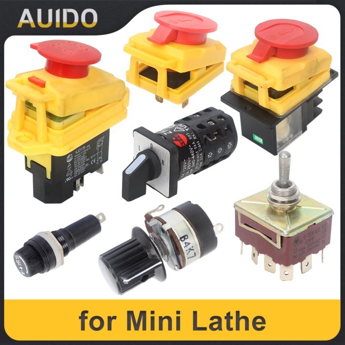 CJ0618 Emergency Stop Switch/Fuse Box/Variable Speed Control Knob/Inverted Switch/Electromagnetic E