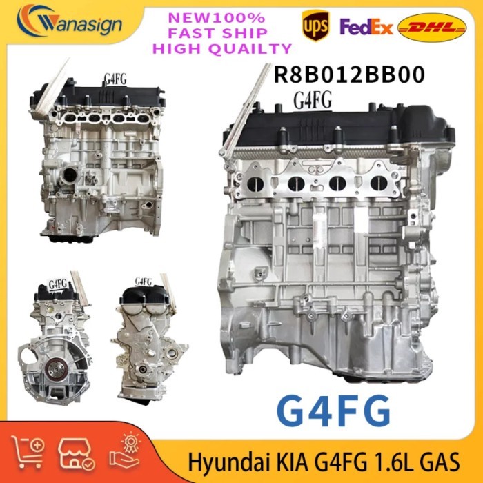 G4FG Engine assembly complete Long Cylinder Block Sub Engine Assy KIT For Hyundai KIA 1.6L 1.6 L T