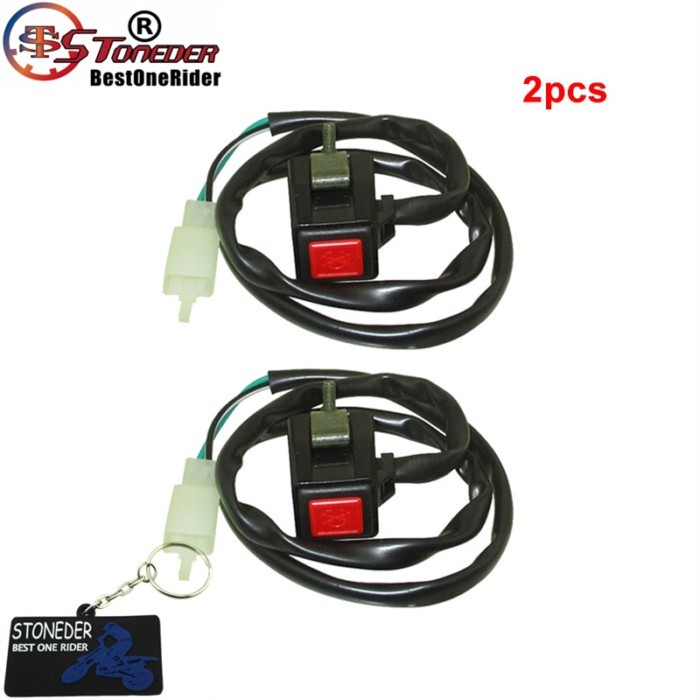 STONEDER Button Stop Kill Handle Switch For 50cc 90cc 110cc 125cc 160cc YX Lifan SSR YCF Thumpstar