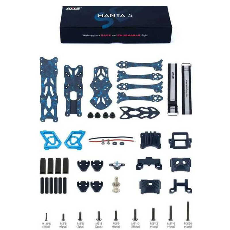 ❃ Axisflying  Manta SE กรอบ Suqeshed X DJI O4 สําหรับ 5 นิ้ว Freestyle Cinematic  FPV Part ❃