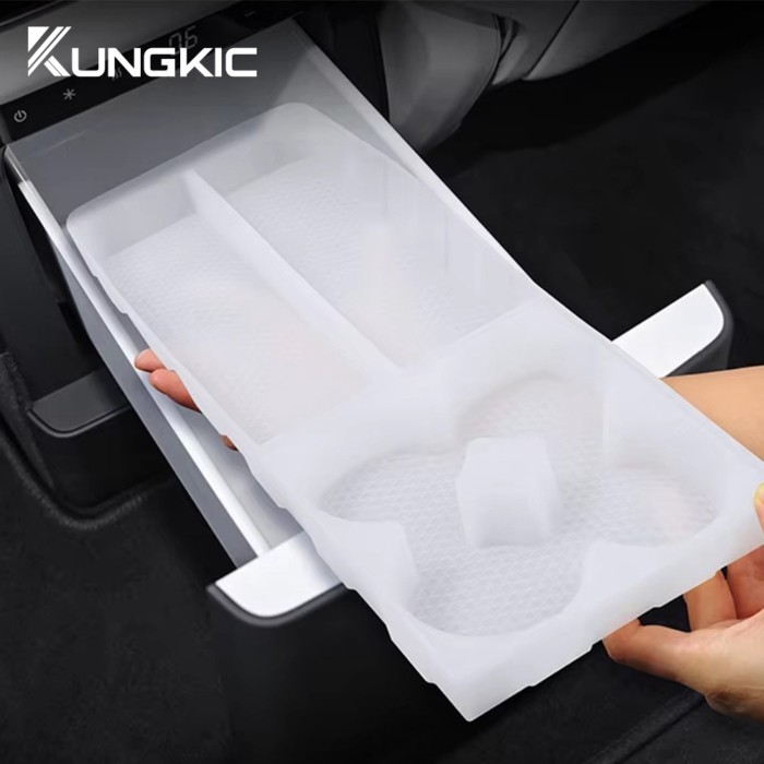 For Li Auto Lixiang Li L6 L7 L8 2024 2025 Car Silicone Refrigerator Storage Box Tray Auto Interior