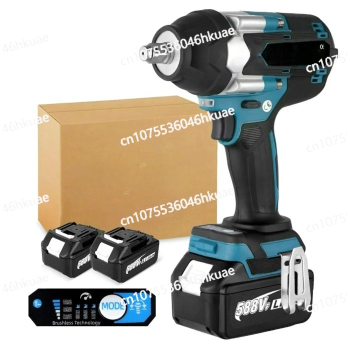Brushless Electric Impact Wrench Screwdriver 3Gear Cordless Wrench Power Tools 1800N.M High Torque