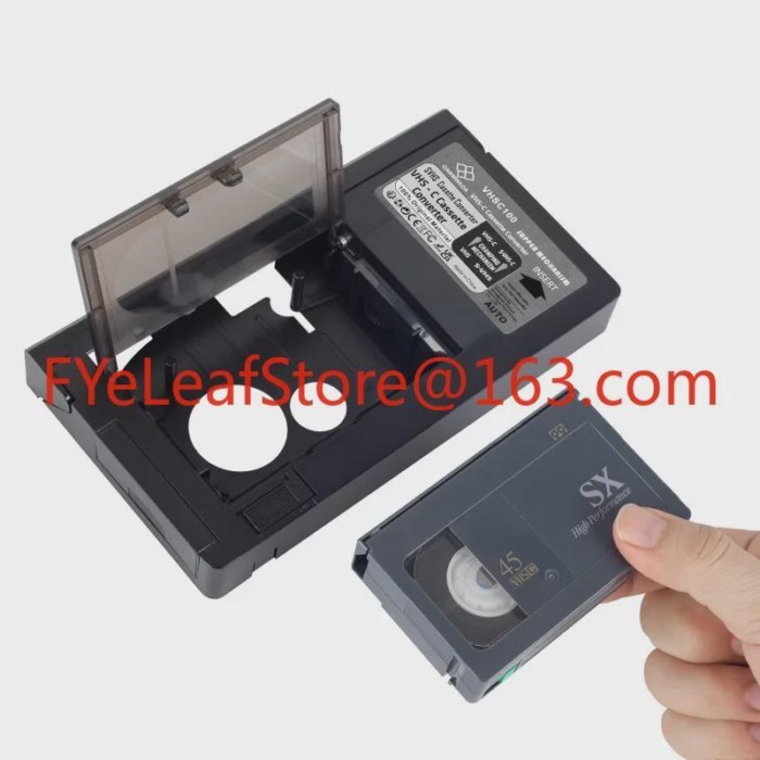 VHS-C Video Cassette Adaptor - NOT COMPATIBLE WITH 8mm/MiniDV/Hi8 Tapes
