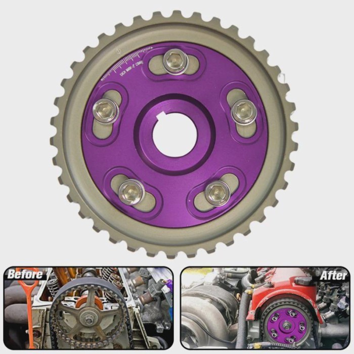Adjustable Cam Gear Pulley for Honda Civic/CRX D15/D16 88-91 D15/D16 92-95 D16 96-00 Del Sol D15/D1
