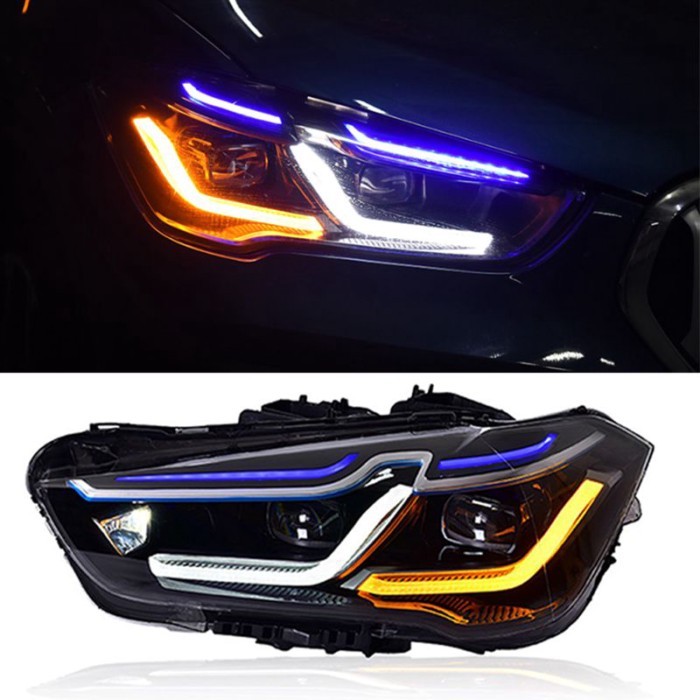 Car Front Lights For BMW X1 F48 F49 LED Headlight 2016-2019 X1 Head Lamp Drl Projector Lens Automot