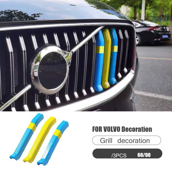 For Volvo S60 S90 XC40 XC60 XC90 V60 V90 grille decorative strip car accessories Car styling