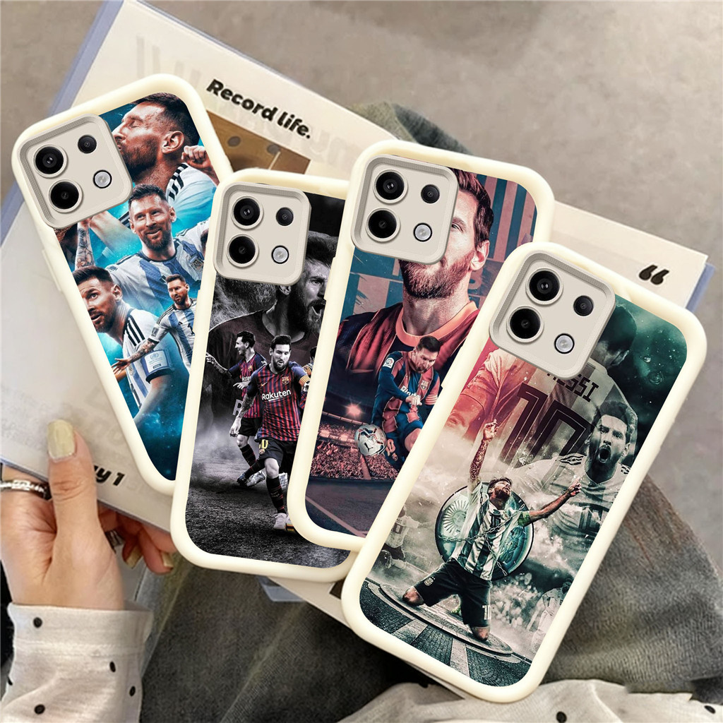 WC14 Messi Casing สําหรับ Hp ชุบ Tecno ITEL Infinix Spark Pova POP Zero 5 P55 RS4 8 A70 GO 30 7 2024