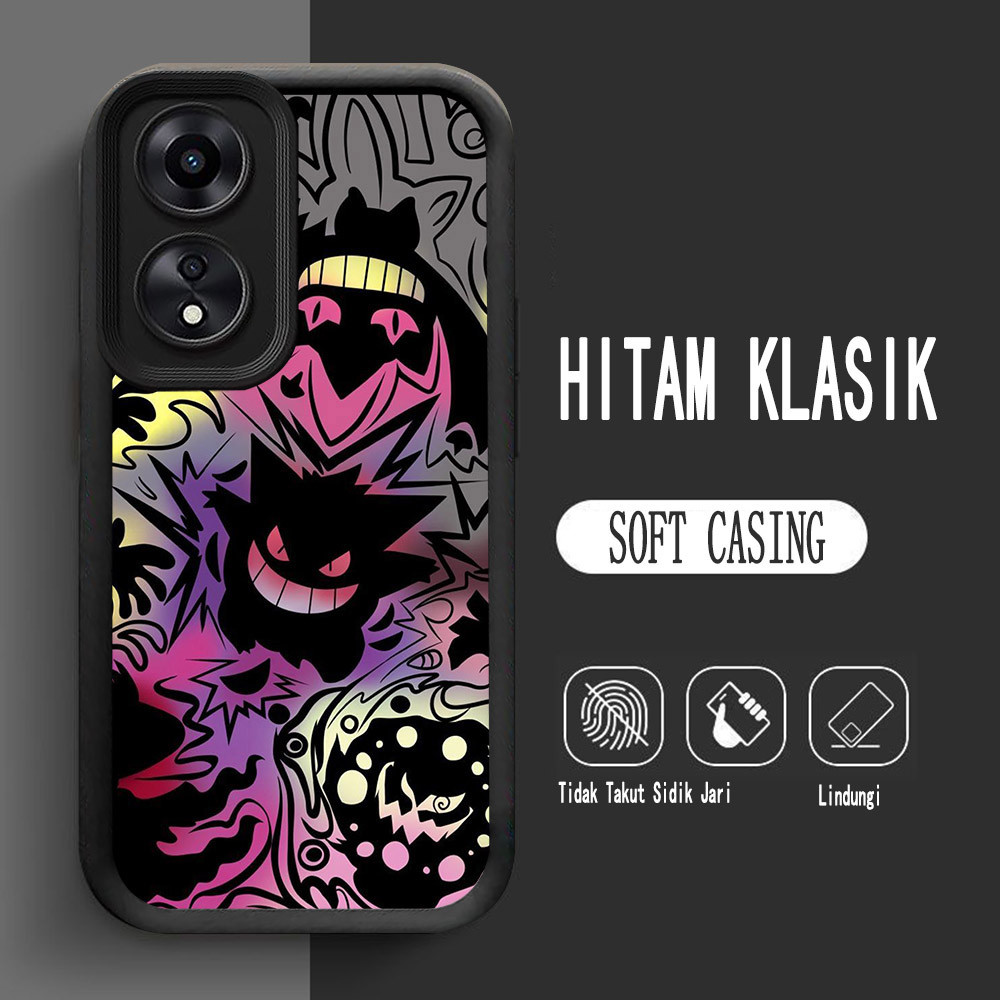 Y-8 Pokemon Gengar ปลอกซิลิโคนสําหรับ OPPO Reno A79 13F 10 5G กรณี