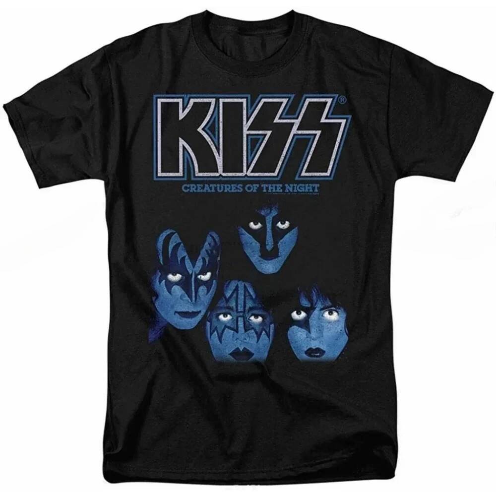 เสื้อยืด Hip Hop Style สำหรับทั้งชายและหญิง แบบ Kiss Band ปี 2026 เหมาะสำหรับคนชอบดนตรีแนวร็อก