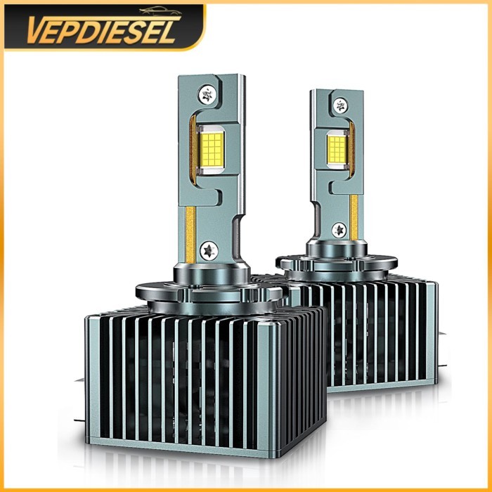 2Pcs Double Copper LED Headlights F6S D3S For Car D1S/D1R D2S/D2R D3S/D3R D4S/D4R