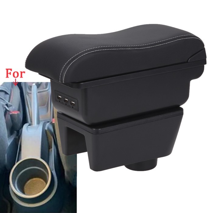 For Seat Ibiza Armrest Box For Seat Ibiza 6j Ibiza 6L Car Armrest Auto Storage Box Retrofit parts I