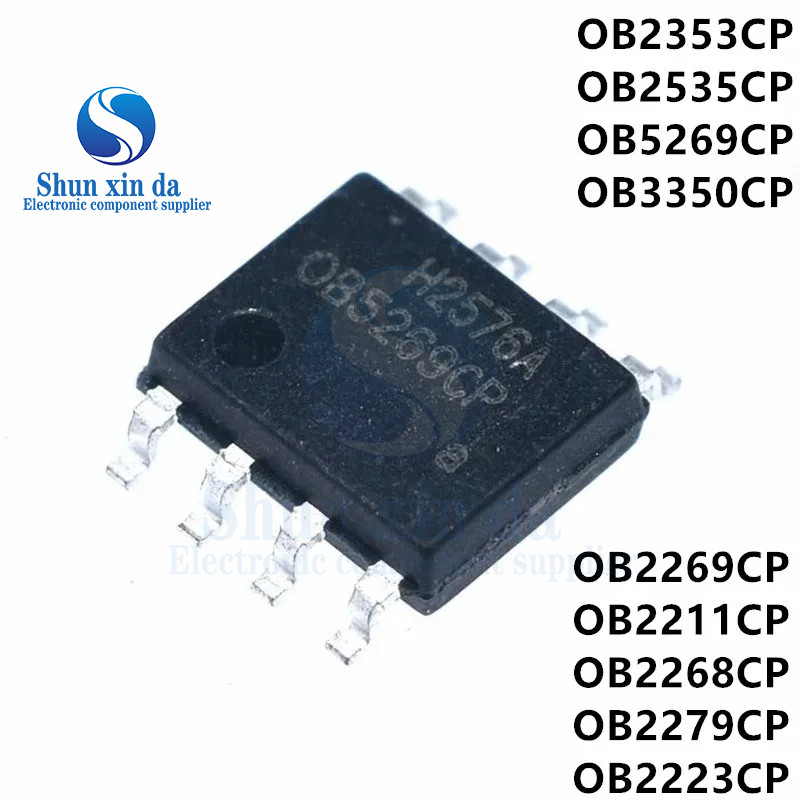 50PCS OB2269CP OB2269CCPA OB2269 0B2269 SOP-8 ชิป SMD AC-DC แบบบูรณาการสูงโหมดควบคุม PWM IC