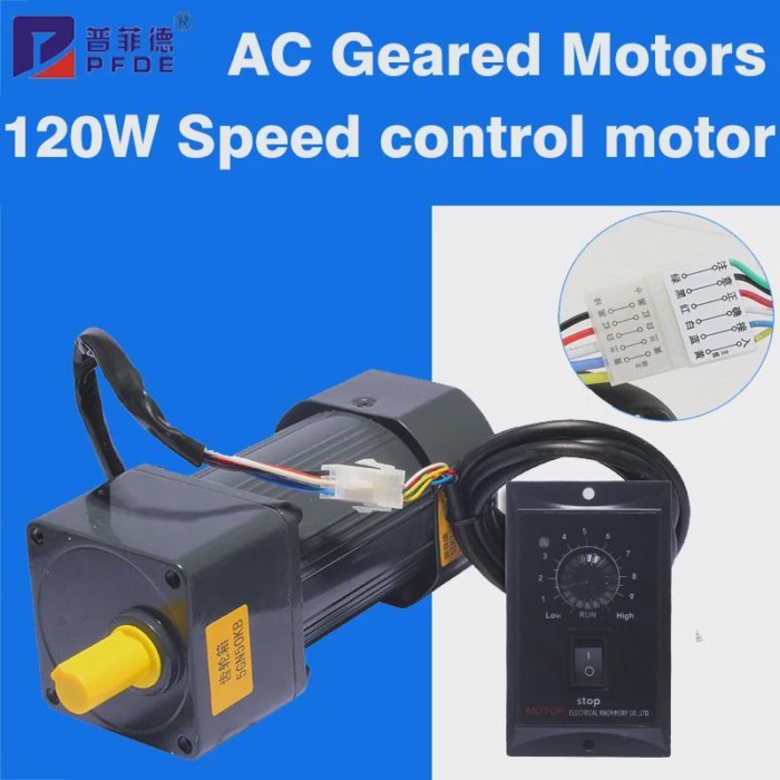 5RK120GU-CF 220V AC Geared Motors 120W Induction Small Machine 2.7/4.5/9/18/22/27/45/90/108/135/180