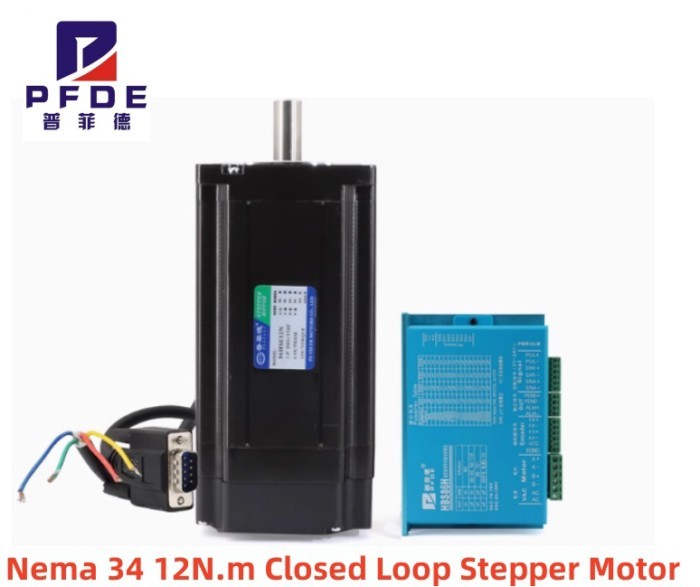 Nema 34 12N.m Closed Loop Stepper Motor Kit Hybird Servo Driver 86 2 Phase Stepper Motor HBS86H HBS