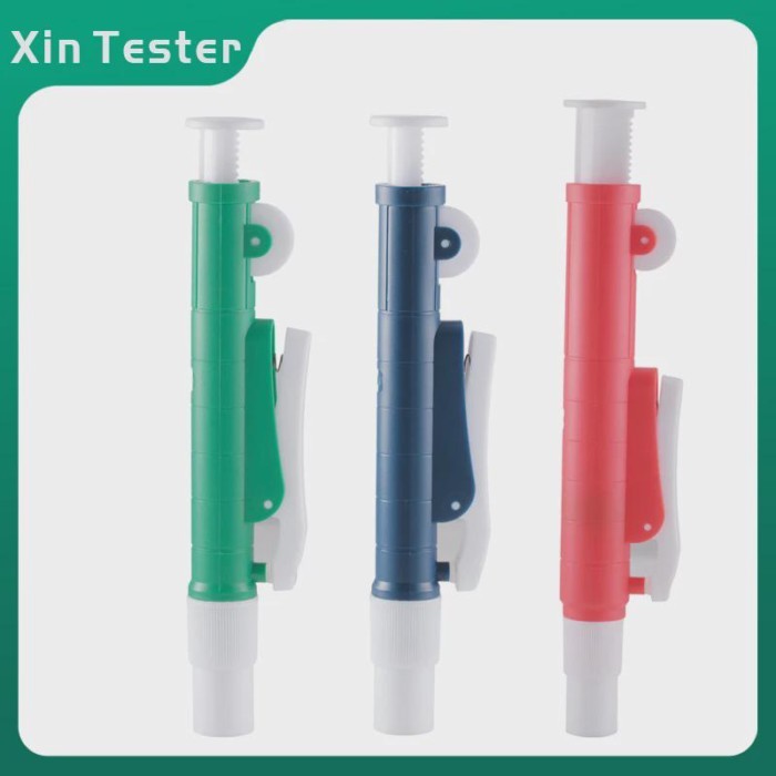 Xin Tester 2ml 10ml 25ml Roller Model Fast Release Pipette Pump Manual Graduated Pipette Aid Transf