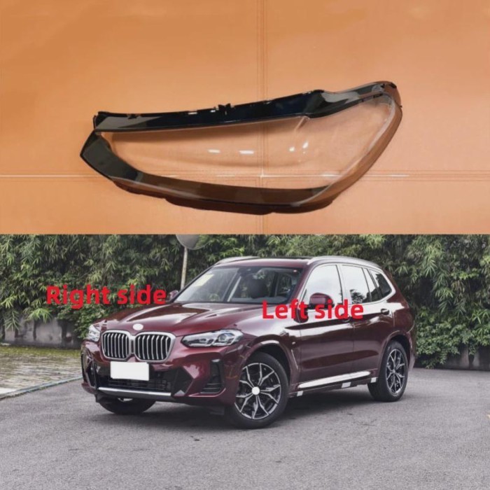 For BMW X3 X4 G08 G01 2021 2022 2023 Car Headlight Shell Headlight cover Headlamp Lens Headlight Gl