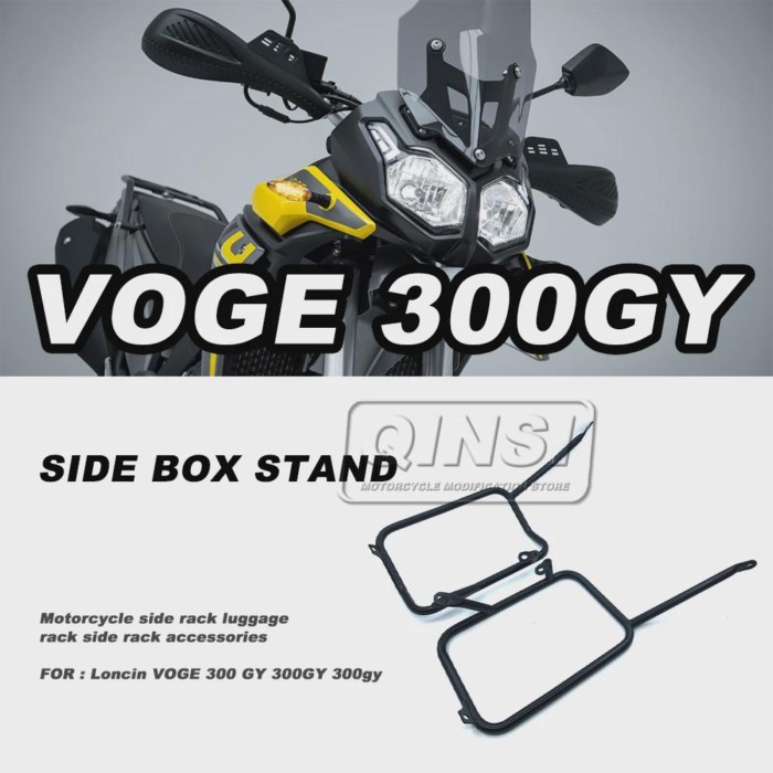 For Loncin VOGE 300 Rally 300 GY 300GY Motorcycle Trunk Saddle Bag Saddle Side Bag Stainless Steel
