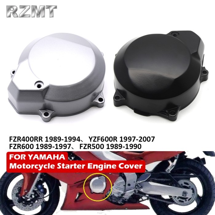 Motorcycle Left Aluminum Crankcase Engine Stator Cover Fit For Yamaha FZR400R YZF600R FZR600 FZR500