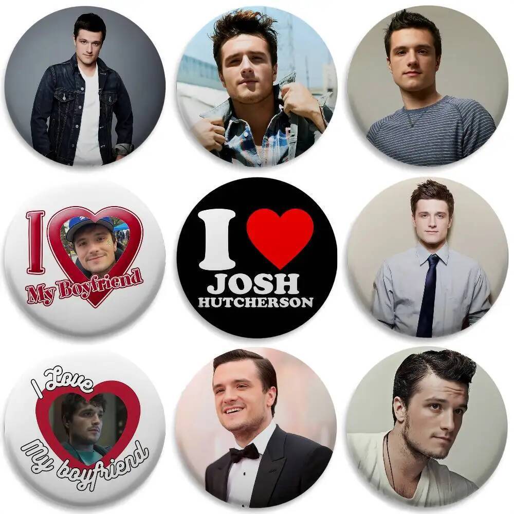J-Josh Hutcherson Love Badges รอบป้ายประณีตเข็มกลัด Creative Pins สําหรับเสื้อผ้าหมวกกระเป๋าเป้สะพาย