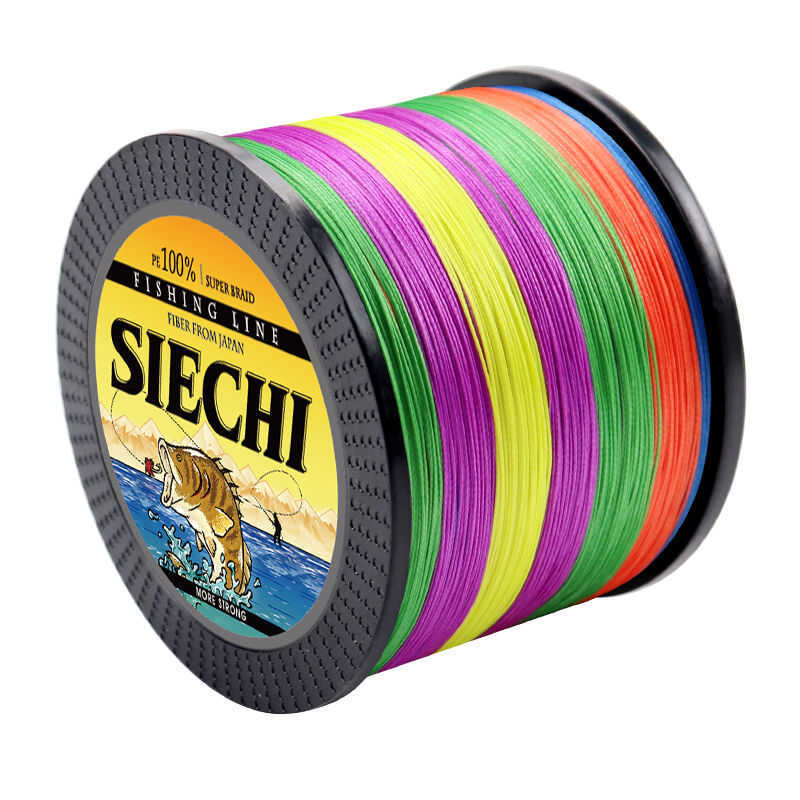 ❤ SIECHI เอ็นตกปลาถัก X12 Pesca ปลาคาร์พสาย Pe แบบญี่ปุ่น1000เมตร300เมตร