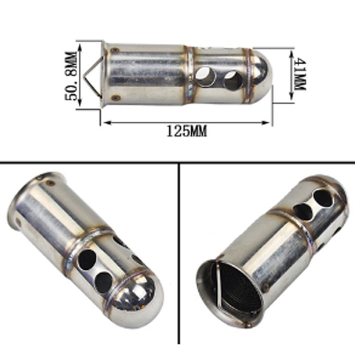 Stainless Steel Universal Motorcycle Exhaust DB Killer 51mm Muffler Silencer Noise Sound For YAMAHA