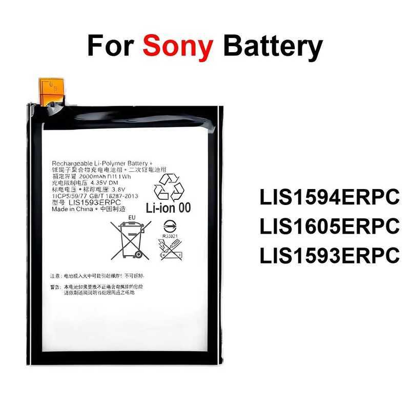 2700-3430Mah For Sony Xperia Z5p Z5 ompact E6883 E6653 E6683 E6853 Mini Plus Battery LIS1593ERP LIS1