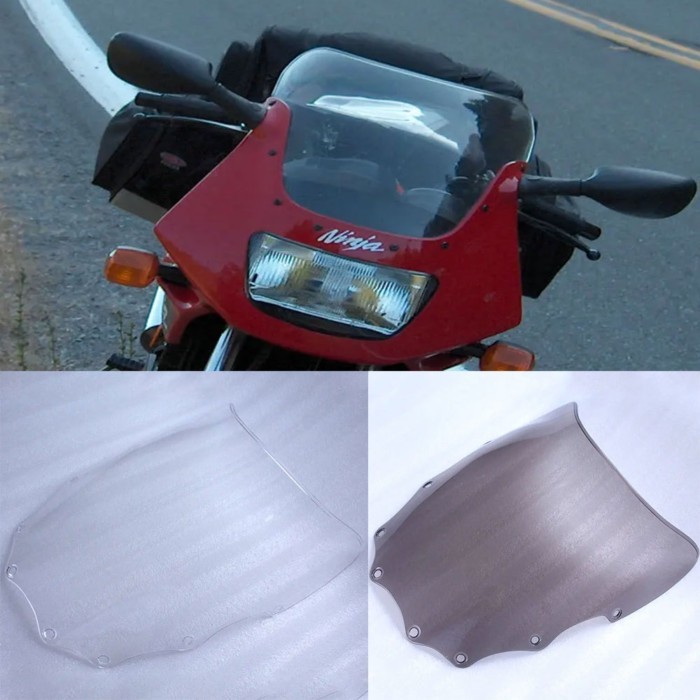 For Kawasaki Ninja EX500R EX500 EX GPZ 500 1987-2008 2009 500R GPZ500 Windscreen Screen Double Bubb