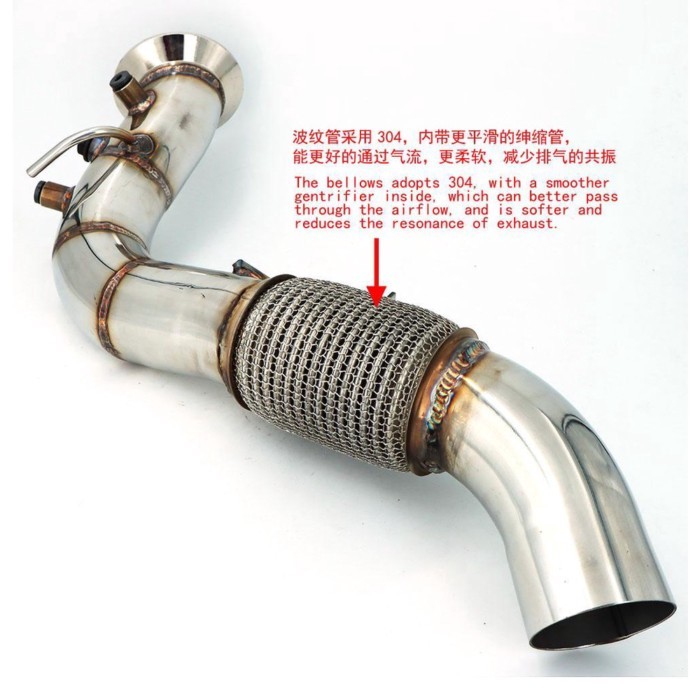 M57N2 Downpipe 335D E90 E91 E92 turbo outlet pipe 535D E60 E61 635D E63 E64 X3 E83 X5 E70 X6 E71 ex
