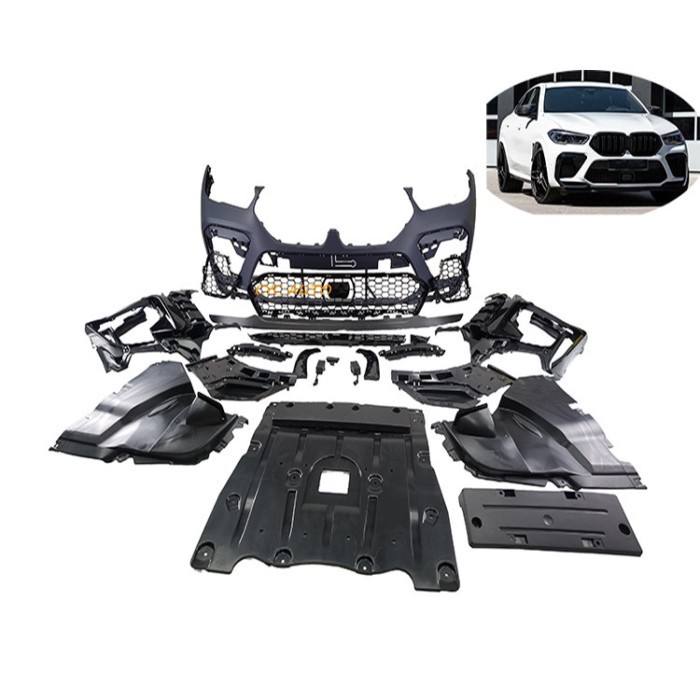 Automotive Car Parts X6 G06 upgrade X6M F96 Style Body Kit for BMW G06 Front Bumper Rear Diffuser E